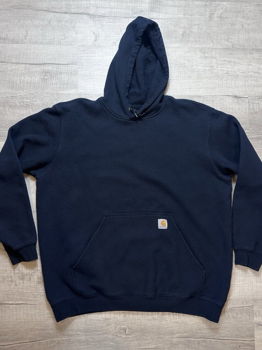 Carhartt Hoodie Sweatshirt Mens XL Navy Original Fit Midweight Pullover K121-472